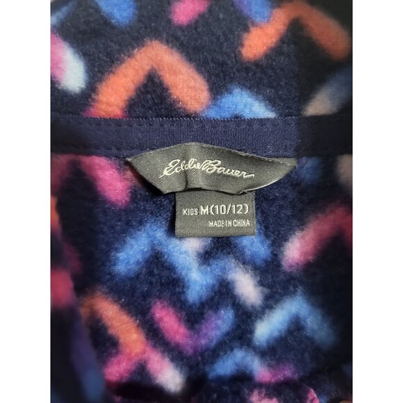 Eddie Bauer Youth Girls Quest Fleece 1/4 Zip Pullover Medium 10/12 Mock Neck - Picture 7 of 11